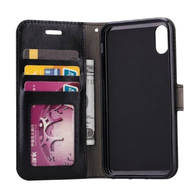 Lommebokdeksel 3-kort Apple iPhone XS Max (6.5")  - Svart