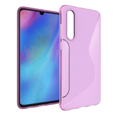 S Line silikondeksel Huawei P30 (ELE-L29)  - Gjennomsiktig
