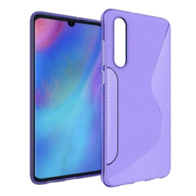 S Line silikondeksel Huawei P30 (ELE-L29)  - Gjennomsiktig