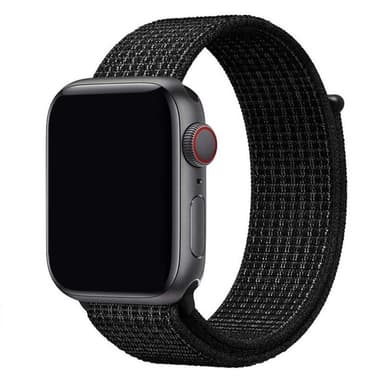 Apple Watch 38mm Nylon armbånd - Black White