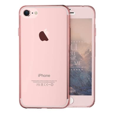 360° silikondeksel Apple iPhone 7/8  - Gjennomsiktig