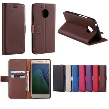 Lommebokdeksel 2-kort Motorola Moto G5 Plus (XT1683)  - Svart