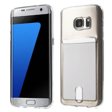 Silikondeksel med kort  Samsung Galaxy S7 Edge (SM-G935F)  - Gul