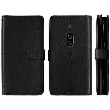 Dobbeltflip Flexi 9-kort Sony Xperia XZ2 Premium (H8166)  - Hvit
