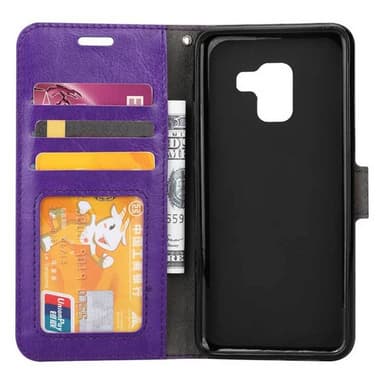 Lommebokdeksel 3-kort Samsung Galaxy A8 Plus 2018 (SM-A730F)  - Hvit
