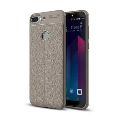 Lærmønstret silikondeksel HTC Desire 12 Plus  - Blå