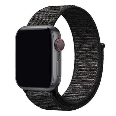 Apple Watch 42mm Nylon armbånd - Black Pink
