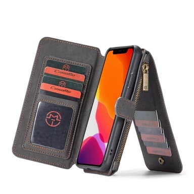 Multi lommebok 14-kort Apple iPhone 11 Pro (5.8")  - Sort / grå