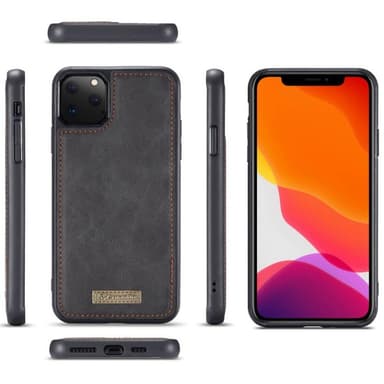 Multi lommebok 14-kort Apple iPhone 11 Pro (5.8")  - Sort / grå