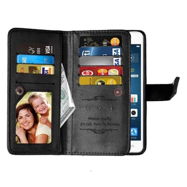 Dobbeltflip Flexi 9-kort LG Stylus 2 (F720)  - Svart