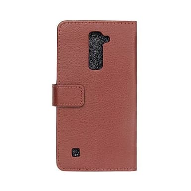 Lommebokdeksel 2-kort LG K10 2016 (K420N)  - brun