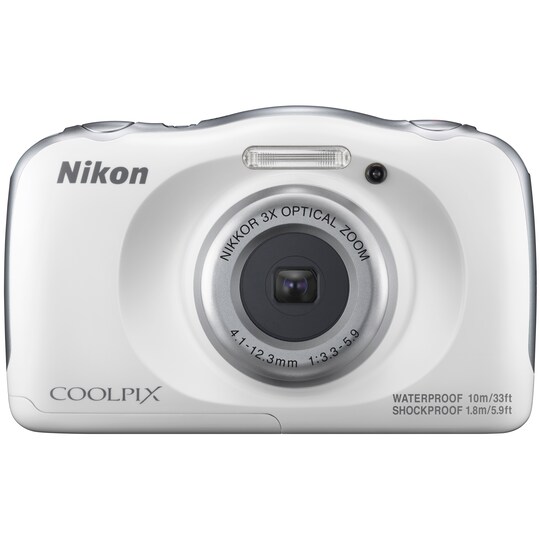 Nikon CoolPix W100 kompaktkamera (hvit)