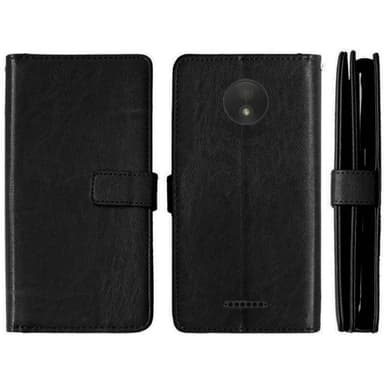 Dobbeltflip Flexi 9-kort Motorola Moto C Plus (XT1723)  - Svart