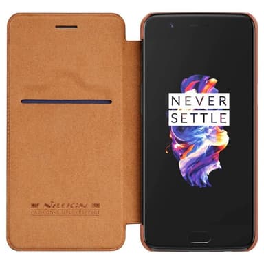 Nillkin Qin Flipdeksel OnePlus 5 (A5000)  - Svart