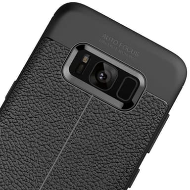 Lærmønstret silikondeksel Samsung Galaxy S8 Plus (SM-G955F)  - Grå