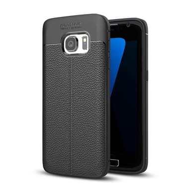 Lærmønstret silikondeksel Samsung Galaxy S7 (SM-G930F)  - Blå