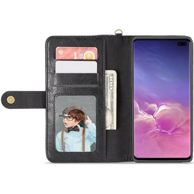 Multi lommebok 3i1 11-kort Samsung Galaxy S10 Plus (SM-G975F)  - Svart