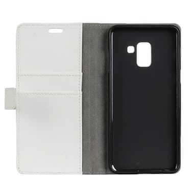 Lommebokdeksel 2-kort Samsung Galaxy A8 Plus 2018 (SM-A730F)  - Hvit