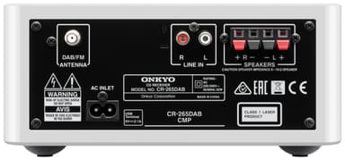 Onkyo Hi-Fi Mini stereosystem (hvit)