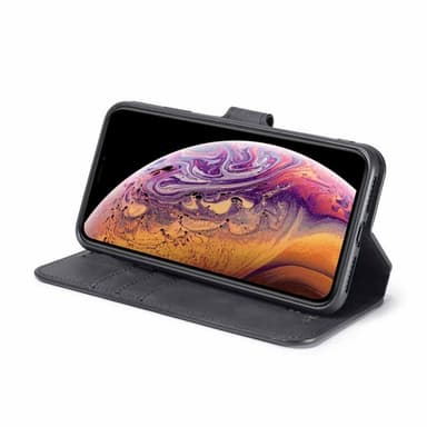 DG-Ming Lommebokdeksel 3-kort Apple iPhone XS Max  - Svart