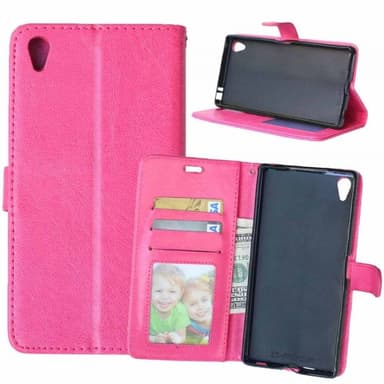 Lommebokdeksel 3-kort Sony Xperia Z5 Premium (E6853)  - Rosa