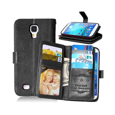 Dobbeltflip Flexi 9-kort Samsung Galaxy S4 Mini ( GT -i9190)  - Svart