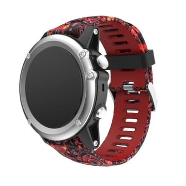 Camo armbånd Garmin Fenix 3 / 5X / 5X Plus - Red Jellyfi