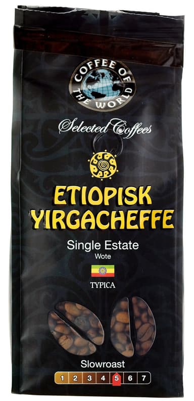 Coffee of the World kaffebønner - Etiopisk Yirgacheffe