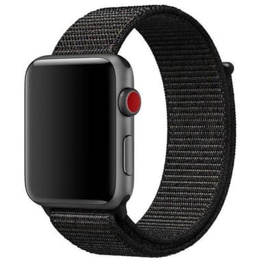 Apple Watch 38mm Nylon armbånd - Black Pink