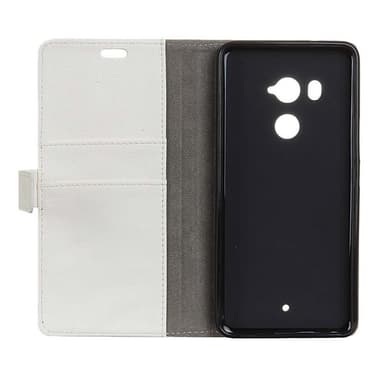 Lommebokdeksel 2-kort HTC U11 PLUS  - Hvit