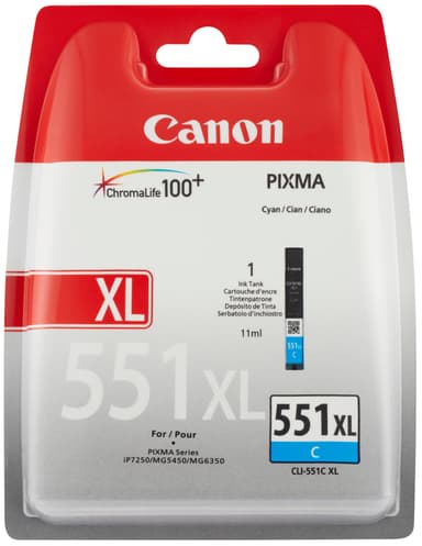 Canon blekkpatron CLI-551XL Cyan