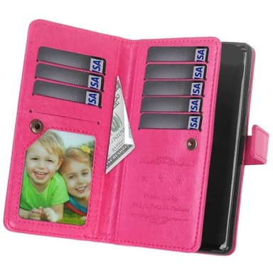 Dobbeltflip Flexi 9-kort Nokia 2 (TA-1035)  - Rosa