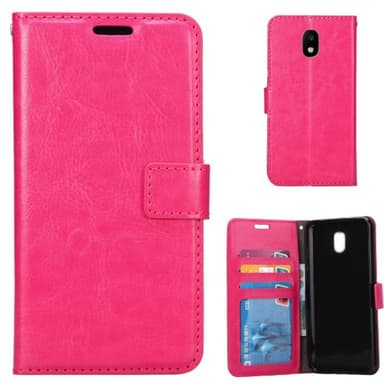 Lommebokdeksel 3-kort Samsung Galaxy J7 2017 (SM-J730F)  - Rosa