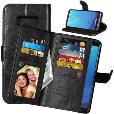 Dobbeltflip Flexi 9-kort Samsung Galaxy S8 Plus (SM-G955F)  - Svart