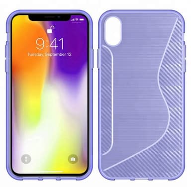 S Line silikondeksel Apple iPhone XS Max (6.5")  - Blå