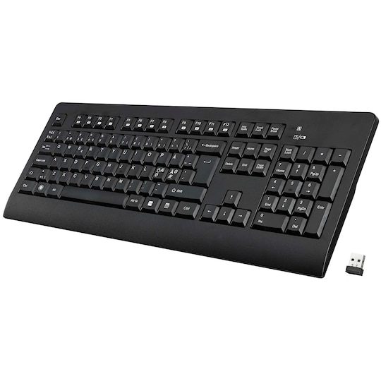 Advent trådløst tastatur (sort)