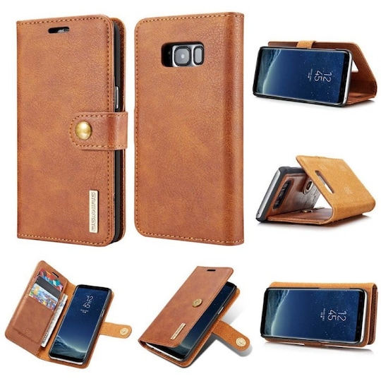 DG-Ming Lommebok 2i1 Samsung Galaxy S8 Plus (SM-G955F)  - brun