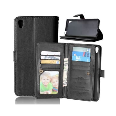 Dobbeltflip Flexi 9-kort Sony Xperia XA1 (G3121)  - Svart