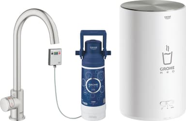 Grohe Red II Mono C blandebatteri med kokefunksjon (børstet krom)