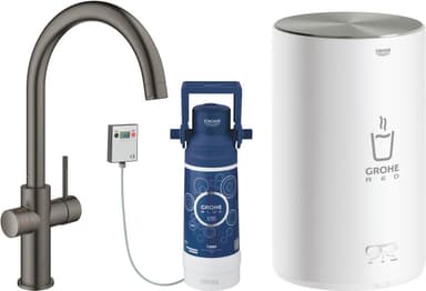 Grohe Red II Duo C blandebatteri med kokefunksjon (hard graphite)