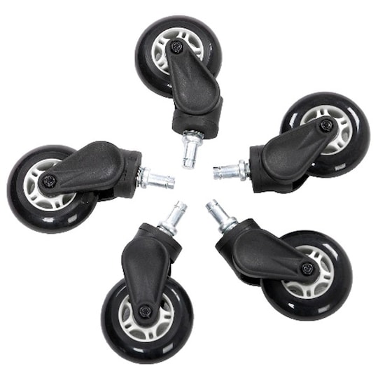 AK Racing RollerBlade Casters gummihjul (hvit)