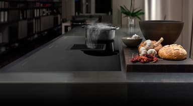 Smeg platetopp med ventilator HOBD682D