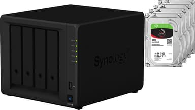 Synology DiskStation DS918+ 4-Bay + 4x 4 TB harddisk