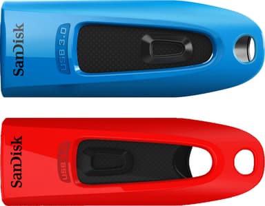 SanDisk Ultra USB 3.0 32 GB minnepenn 2-pakk