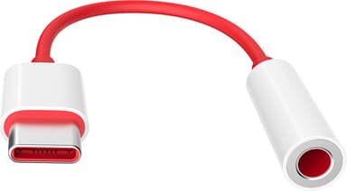 OnePlus Type-C til 3,5 mm adapter (rød/hvit)