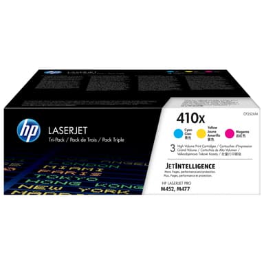 HP tonerpatron 410X Høy ytelse LaserJet Cyan Magenta Gul