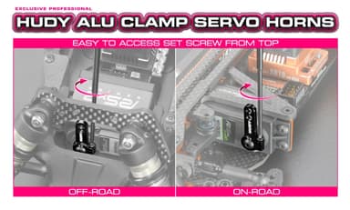 HUDY Alu Clamp Servo Horn 24T 3-Hole