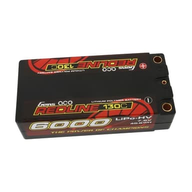 2s 6000mAh - 130C - Gens Ace Shorty Redline HV