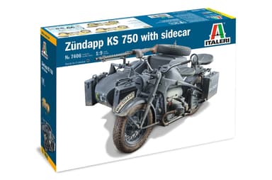 ITALERI 1:9 - Zundapp KS 750 w/Side Car
