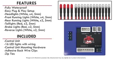 RedCat LED KIT - 16LED for Crawler/monster 1:10